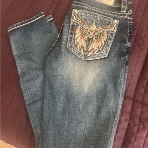 Miss Me skinny Jeans with Stylish Embroidery